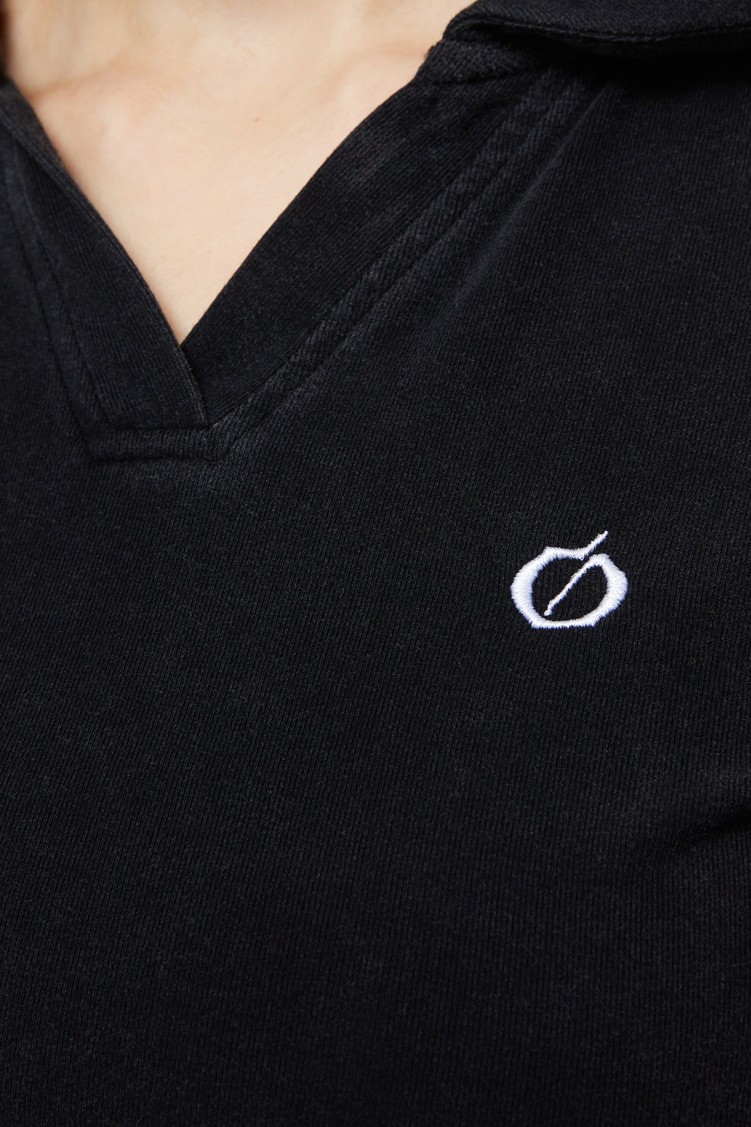 Black G Icon Cropped Polo