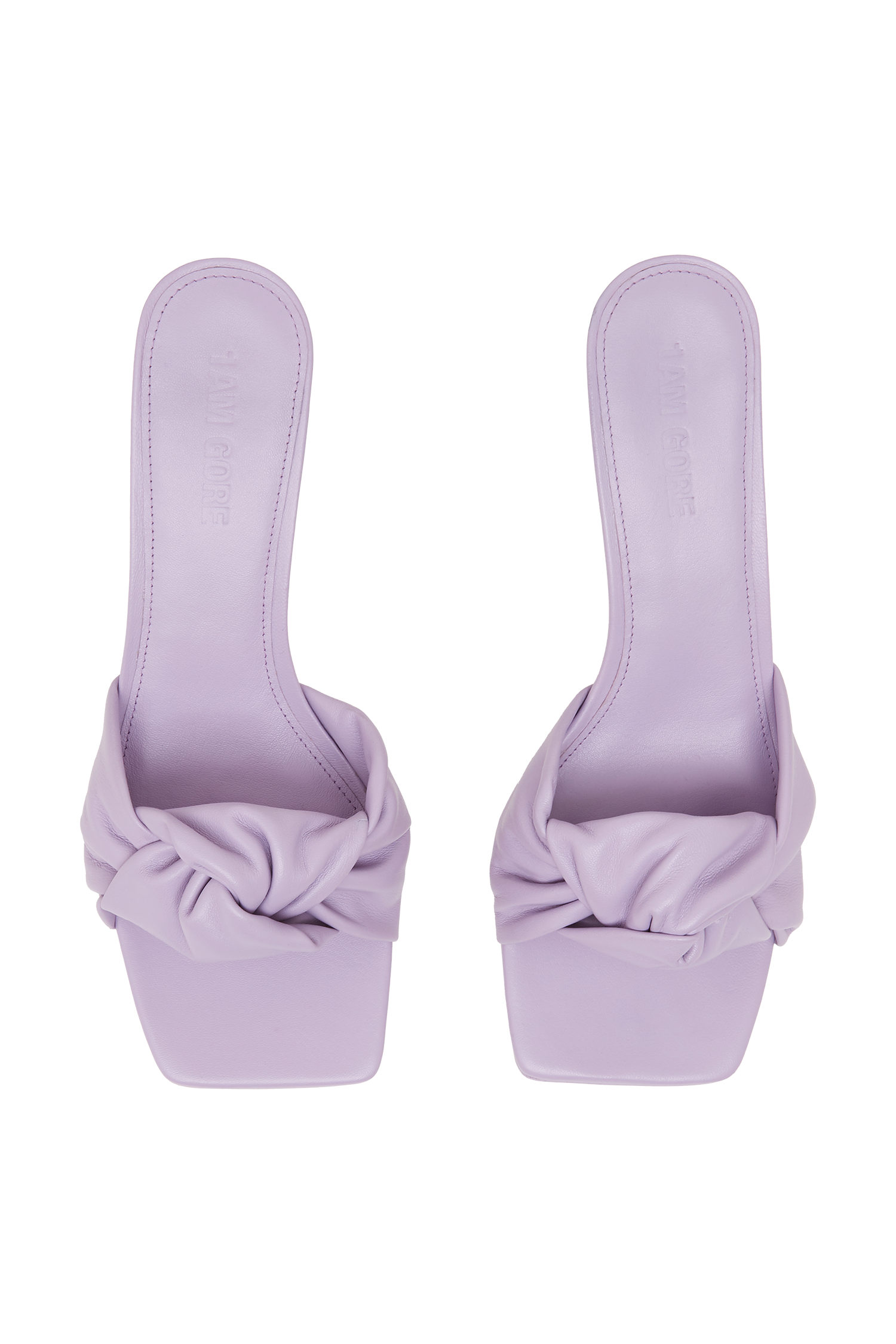 Lilac Knotted Heeled Sandals