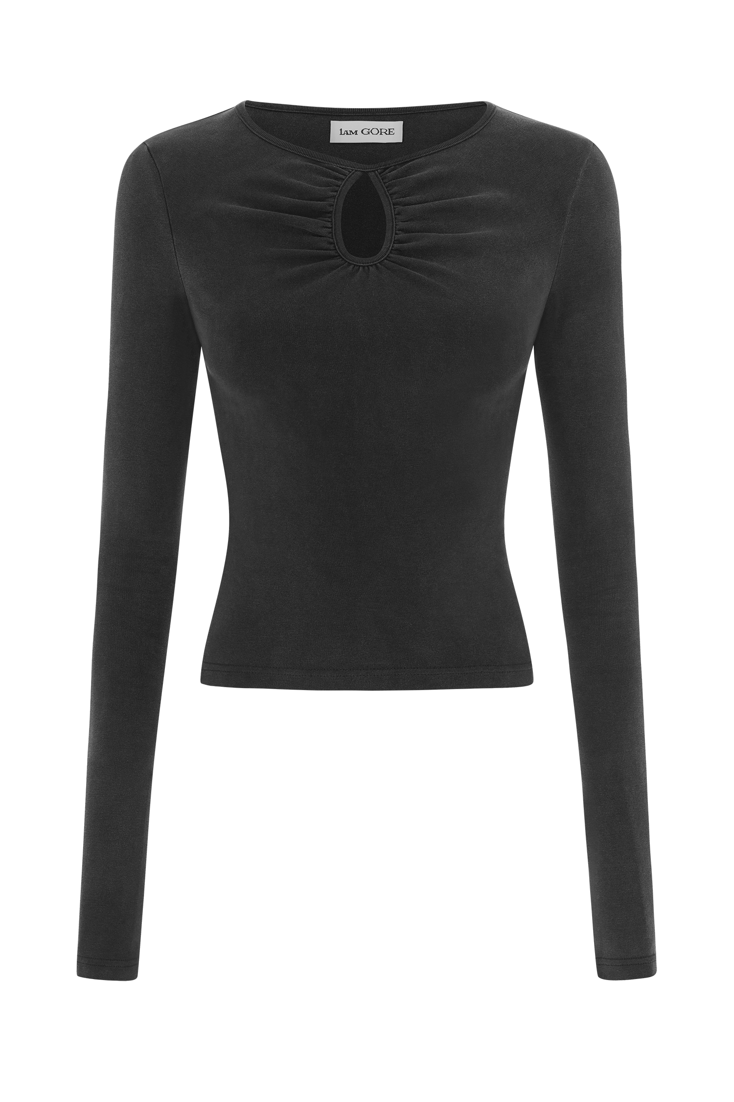 Charcoal Drip Cut-Out Top