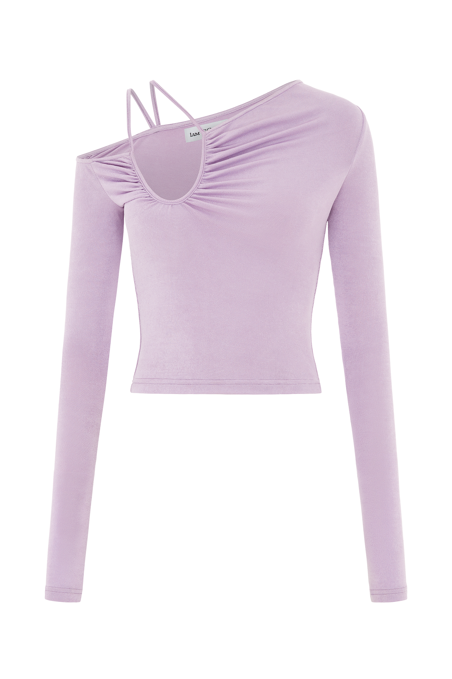 Pink Off-Shoulder Asymmetric Top